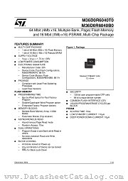 M36D0R6040T0ZAIT datasheet pdf ST Microelectronics