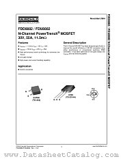 FDU8882 datasheet pdf Fairchild Semiconductor