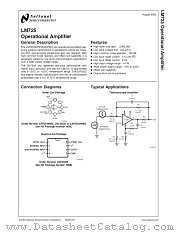 LM725AH/883 datasheet pdf National Semiconductor