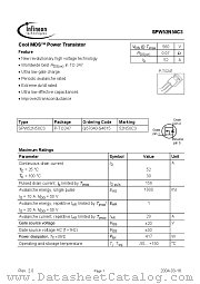 SPW52N50C3 datasheet pdf Infineon