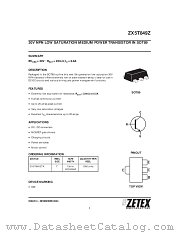 ZX5T849Z datasheet pdf Zetex Semiconductors