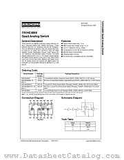 74VHC4066MTCX datasheet pdf Fairchild Semiconductor
