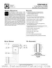 ICS8745B-21 datasheet pdf Texas Instruments