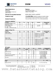 C5250 datasheet pdf Vectron