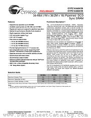 CY7C1444AV25 datasheet pdf Cypress