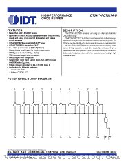 IDT54FCT827ALB datasheet pdf IDT