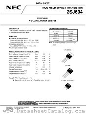 2SJ604 datasheet pdf NEC