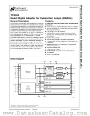 TP3404V datasheet pdf National Semiconductor