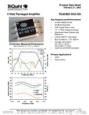 TGA2902-SCC-SG datasheet pdf TriQuint Semiconductor