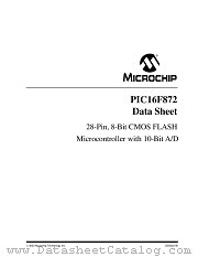 PIC16LF872-I/SS datasheet pdf Microchip