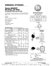 NTB90N02 datasheet pdf ON Semiconductor