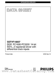 SSTVF16857 datasheet pdf Philips