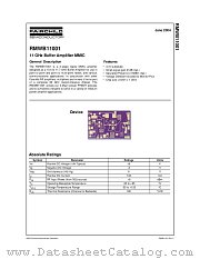 RMWB11001 datasheet pdf Fairchild Semiconductor
