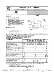 GBU802 datasheet pdf Taiwan Semiconductor