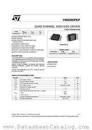 VNQ500PEPTR-E datasheet pdf ST Microelectronics