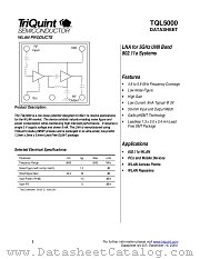 TQL5000 datasheet pdf TriQuint Semiconductor