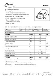 BFR460L3 datasheet pdf Infineon