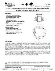TLV5638MJG datasheet pdf Texas Instruments