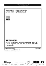 TEA6845H/V2 datasheet pdf Philips