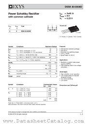 DSSK80-0008D datasheet pdf IXYS