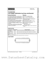 74LCXH16244MTDX datasheet pdf Fairchild Semiconductor
