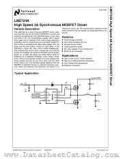 LM2724ALDX datasheet pdf National Semiconductor
