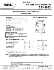 2SK3663 datasheet pdf NEC