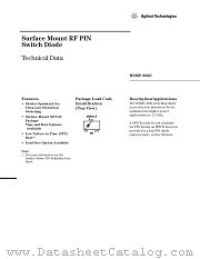 HSMP-3880 datasheet pdf Agilent (Hewlett-Packard)