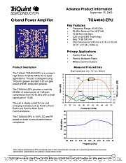 TGA4043-EPU datasheet pdf TriQuint Semiconductor