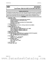 AK4563AVF datasheet pdf AKM