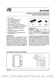 M74HC590 datasheet pdf ST Microelectronics