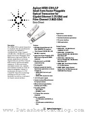 HFBR-5701LP datasheet pdf Agilent (Hewlett-Packard)