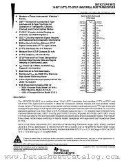 SN74GTLPH16912VR datasheet pdf Texas Instruments