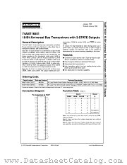 74ABT16501CMTD datasheet pdf Fairchild Semiconductor