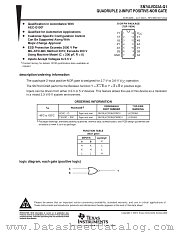SN74LVC02ADT datasheet pdf Texas Instruments