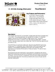 TGL8784-SCC datasheet pdf TriQuint Semiconductor