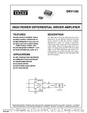 DRV1100P datasheet pdf Texas Instruments