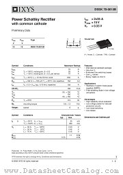 DSSK70-0015B datasheet pdf IXYS