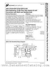 ADC12138CIMSA datasheet pdf National Semiconductor