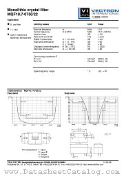 MQF10.7-0750/22 datasheet pdf Vectron