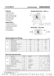 KSA425AC8 datasheet pdf Cosmo Electronics