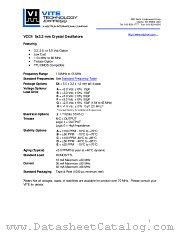 VCC4 datasheet pdf Vectron