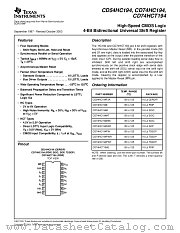 CD74HC194NSR datasheet pdf Texas Instruments