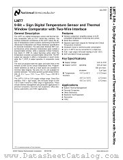 LM77CIMX-3 datasheet pdf National Semiconductor