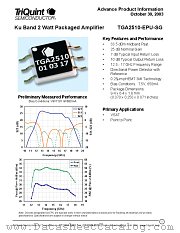 TGA2510-EPU-SG datasheet pdf TriQuint Semiconductor