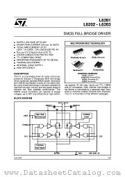 L6201013TR datasheet pdf ST Microelectronics