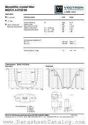 MQF21.4-0750/08 datasheet pdf Vectron