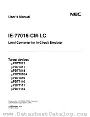 IE-77016-CM-LC datasheet pdf NEC
