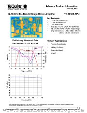 TGA2506-EPU datasheet pdf TriQuint Semiconductor