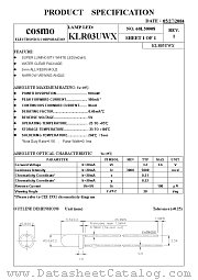 KLR03UWX datasheet pdf Cosmo Electronics